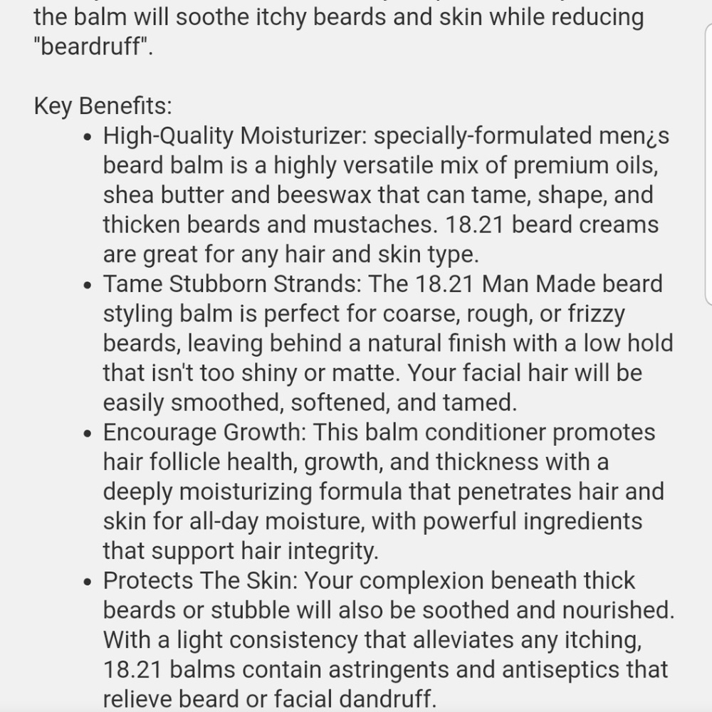 18.21 SPICED VANILLA BEARD BALM. - Picture 3 of 3